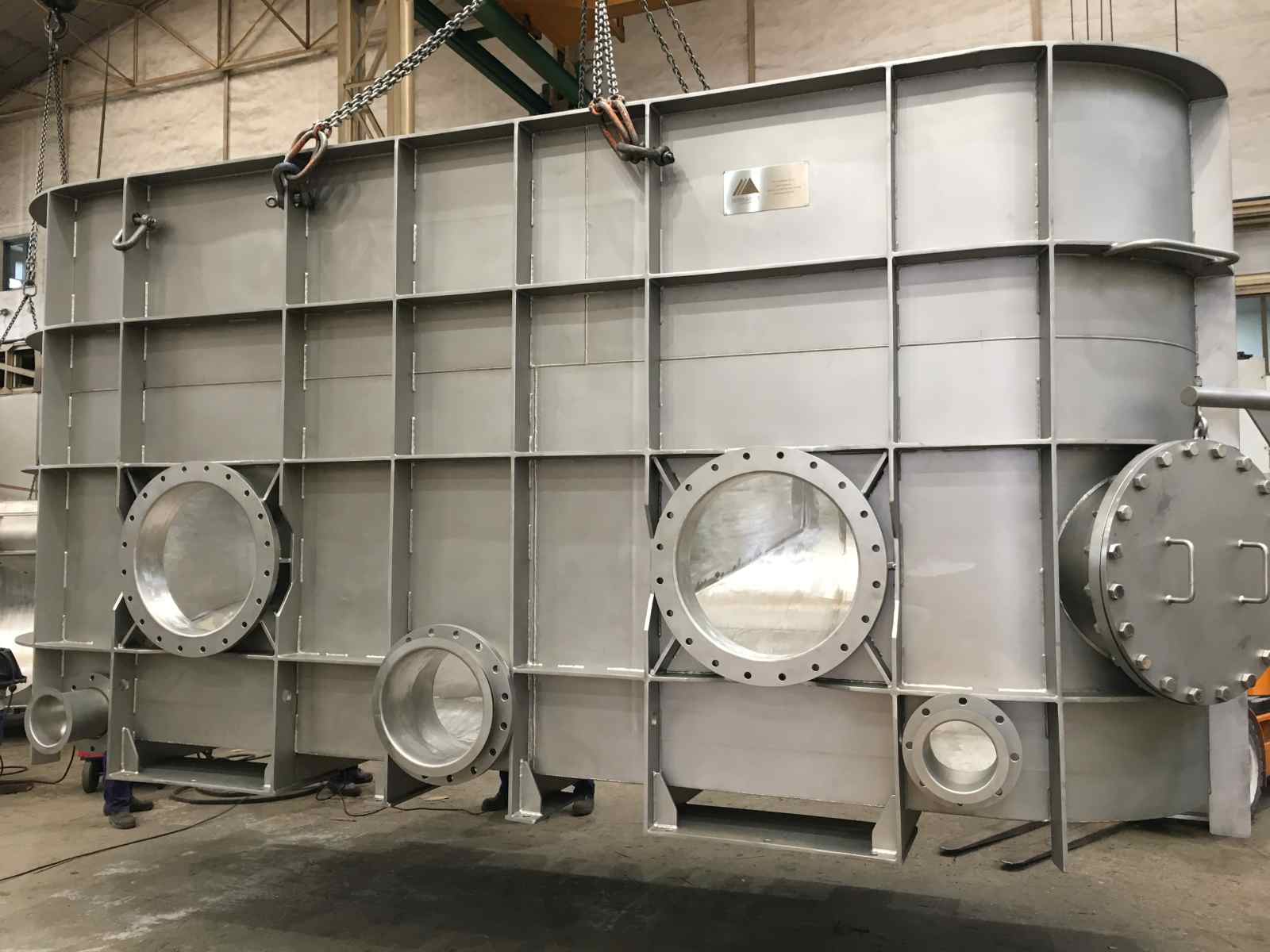 Fabricación de depósitos Pulper en acero y aluminio para la industria 03