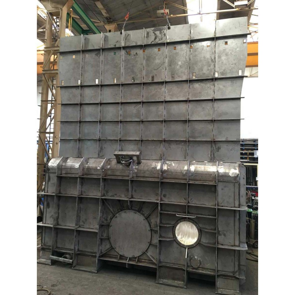 Fabricación de depósitos Pulper en acero y aluminio para la industria 10 cuadrado