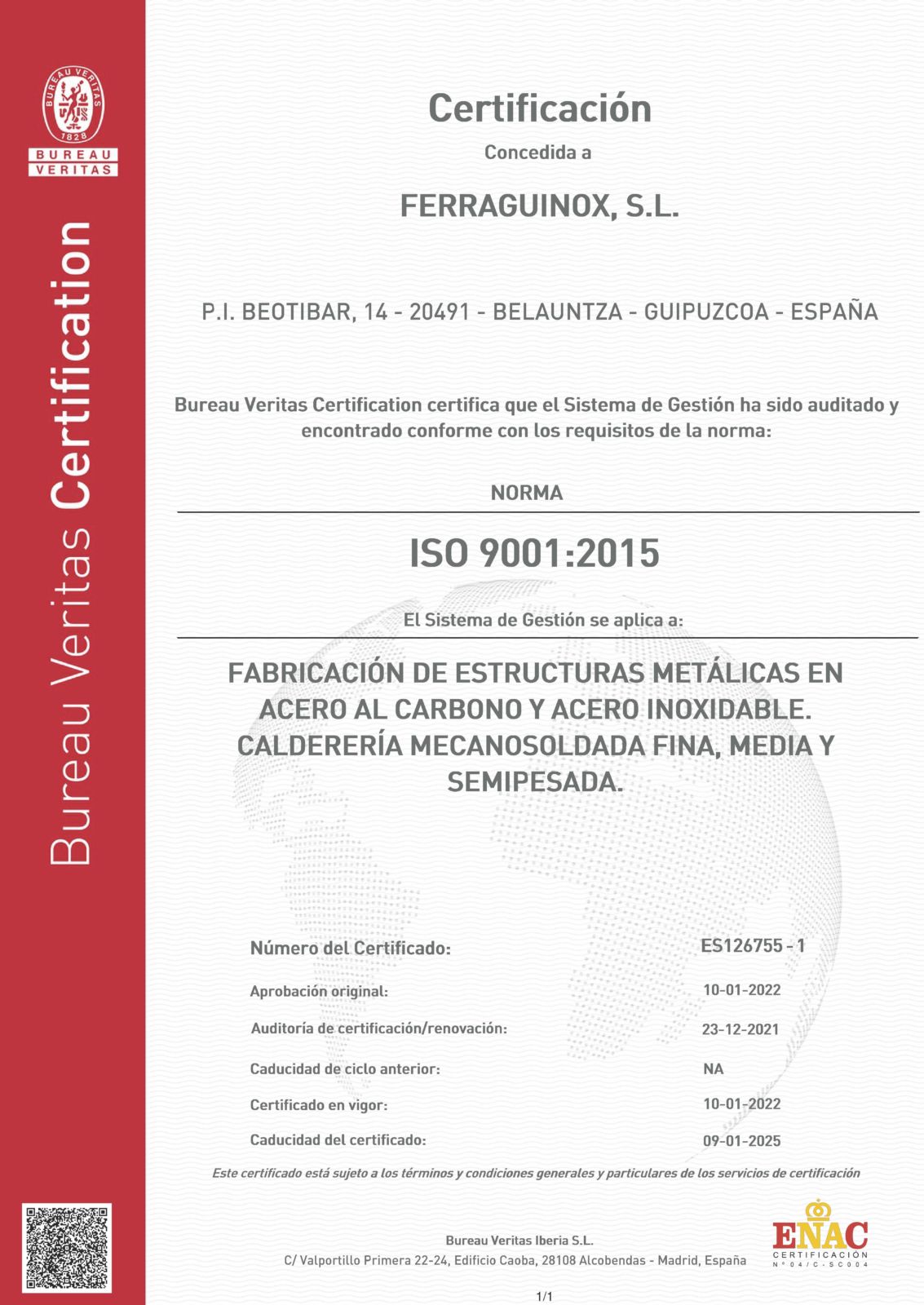 12940202 BUP FERRAGUINOX, S.L. ESPAÑOL 12940202 BUP FERRAGUINOX, S.L. ESPAÑOL